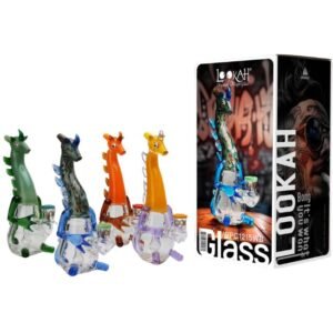 LOOKAH GLASS 9'' GIRAFFE SHAPE FANCY WATER PIPE