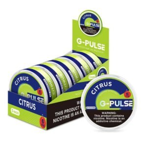 G PULSE NICOTINE POUCHES 5 CANS/BOX - 20 POUCHES PER CAN