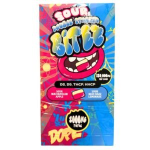 DOUBLE STACKED BITES D8+D9+THCP+HHCP 2000MG/PK 2CT/PK 60PK/BOX
