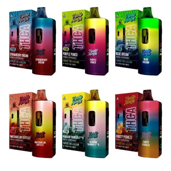 FLYING MONKEY PUREST THCA BLEND 7.5GM DISPO 5CT/ BOX