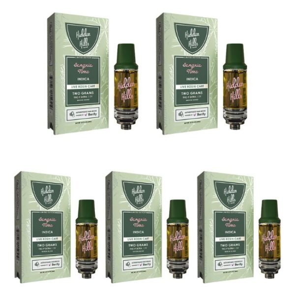 HIDDEN HILLS BUSSIN BLEND THC-P ULTRA D9 LIVE ROSIN 2GM CART 5CT/ BOX