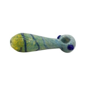 6'' FRIT TWISTING MARBLE FANCY HAND PIPE