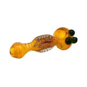 5.5'' GOLDEN SHAPE TRIPLE MARBLE HEAD FANCY HAND PIPE