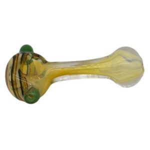4" GREEN MARBLE HEAD HAND PIPE