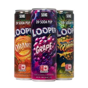 LOOPER HEMP DRIVED D9 SODA POP DRINK 50MG (12OZ 355ML/ CAN) 4CT/ BOX