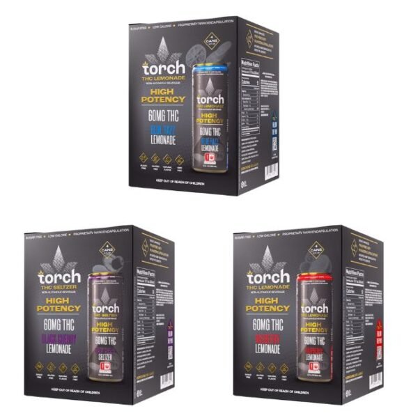 TORCH THC DRINK 60MG THC + 10MG CBD (12OZ 355ML / CAN) 4CT/BOX