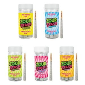 ZOUR STASH LIQUID DIAMONDS INFUSED 2 GRAM PRE ROLL 10CT JAR