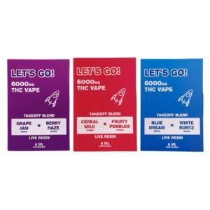 NYB LET'S GO THC LIVE RESIN TAKEOFF BLEND 6ML DISPO 5CT/ BOX