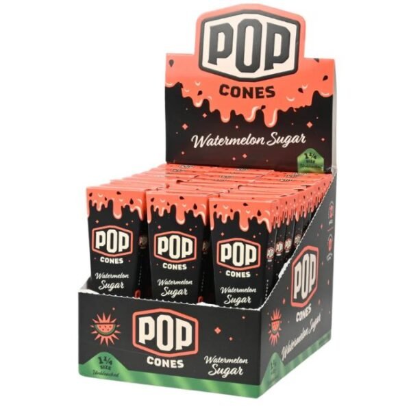 POP CONES 1  SIZE UNBLEACHED 6PK CONES  24CT DISPLAY