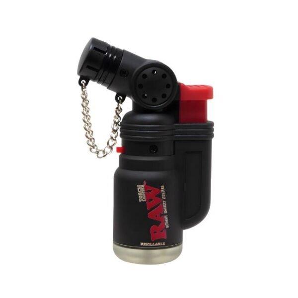 RAW TORCH LIGHTER BLACK 20CT DISPLAY