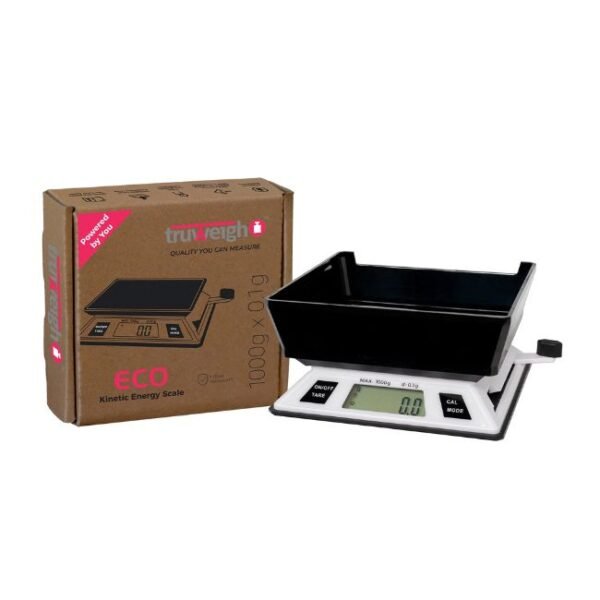 TRUWEIGH ECO KINETIC ENERGY SCALE (1000G X 0.01G) WHITE