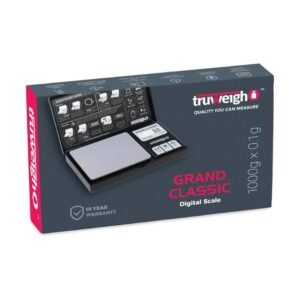TRUWEIGH GRAND CLASSIC DIGITAL MINI SCALE 1000G X 0.1G BLACK