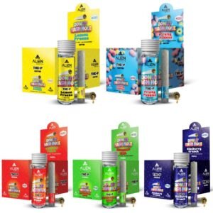 ALIEN THC-P DONUT HASH HOLE 2GM PRE ROLLS JOINTS 8CT/ BOX