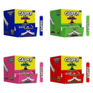 CASPER THC-A HASH HOLES 2.2GM PRE ROLLS JOINTS TUBE 20CT/ BOX