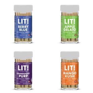 LIT THC DIAMOND 2GM PRE ROLL JOINTS 10CT/ JAR