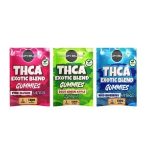 MOON BUZZ THC-A EXOTIC BLEND 1200MG PER GUMMY BAG 25CT JAR