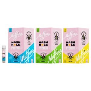 MUFFINS THC-A HASH HOLE BATTER INFUSED 2GM PRE ROLLS JOINTS 25CT/ BOX