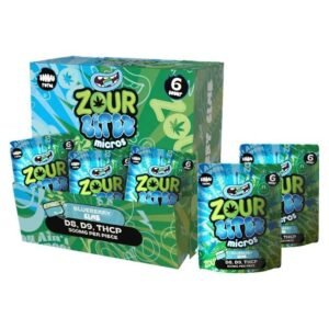 ZOUR STASH BITEZ MICROS D8 + D9 + THCP 3000MG 6PK GUMMIES 30CT/ BOX