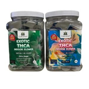 CUREVANA THCA EXOTIC INDOOR FLOWER 1GM X 28CT FLOWER JAR