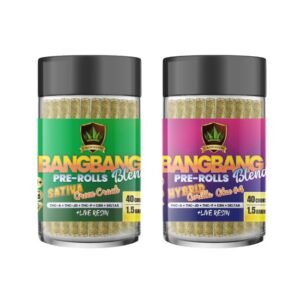 CROWNZEN BANGBANG BLEND THC-A + THC-P + CBN + D8 1.5GM PRE ROLLS 40CT JAR