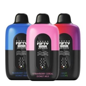 FIFTY BAR V2 BLACK SERIES 20,000 PUFFS (90 ML) DISPOSABLE 5CT/BOX