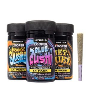 LOOPER POWERED BY BLAZY SUSAN THCA 1GM PRE ROLL JOINTS 14CT JAR 6PK/BOX
