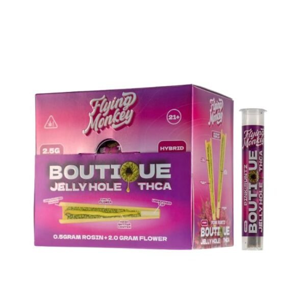 FLYING MONKEY THC-A BOUTIQUE JELLY HOLE 2.5 GRAMS 1 PK PRE ROLL 20CT/DISPLAY
