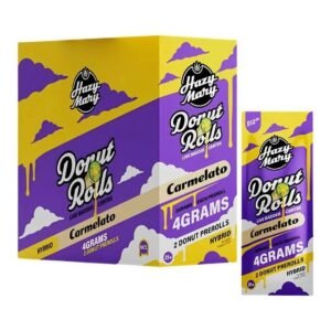 HAZY MARY DONUT ROLLS 2GM X 2PK PRE PRICED ($12.99) PRE ROLL JOINTS 10CT/ BOX