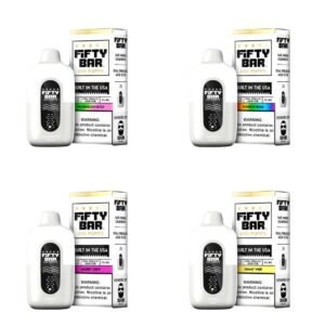 FIFTY BAR V2 WHITE SERIES 20,000 PUFFS (90 ML) DISPOSABLE 5CT/BOX