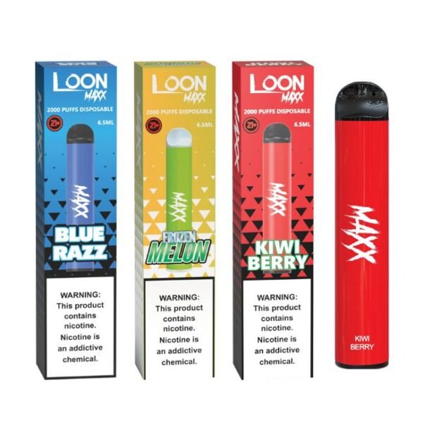 LOON MAXX 2000 PUFFS (65ML) DISPOSABLE VAPE 10CT/BOX