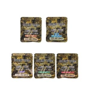 LOST THC THC-A + THC-P + D9 EXOTIC BLEND GUMMIES 1500MG/2CT - MIXED FLAVORS - 50CT DISPLAY