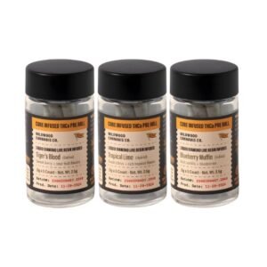 WOODSTOCK / WILDWOOD THCA CORE INFUSED LIQUID DIAMOND LIVE RESIN 1GM PRE ROLL JOINTS 5CT/ JAR