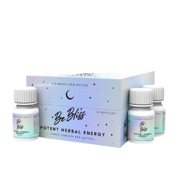BE BLISS HERBAL 15MG ENERGY TABLETS 5CT PACK 12CT DISPLAY