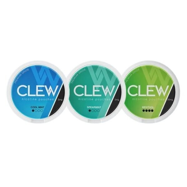 CLEW NICOTINE POUCHES 5 CANS/PACK 15 POUCHES/CAN