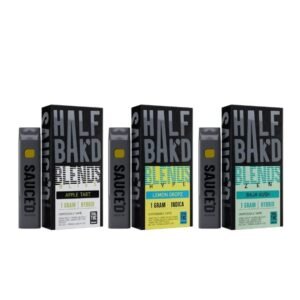 HALF BAK'D LIVE RESIN SAUCE'D BLENDS 1G DISPOSABLE VAPE 5CT/BOX