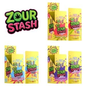 ZOUR STASH THC-A DIAMOND INFUSED 1.25GM X 2PK PRE PRICE $7.99 PRE ROLL JOINTS 10CT/BOX