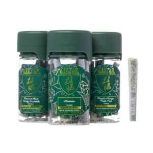 HIDDEN HILLS BUSSDOWN VVS BLEND THC-A LIQUID DIAMOND 3.75GM 5CT MINI PRE ROLLS JAR 10CT/BOX