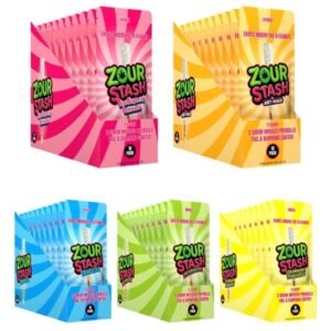 ZOUR STASH EXOTIC THC-A DIAMOND COATED 2GM X 2PK PRE ROLL JOINTS 10CT/BOX