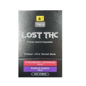 LOST THC 5 GRAM THC-A DUAL FLAVOR DISPOSABLE VAPE 5CT/BOX