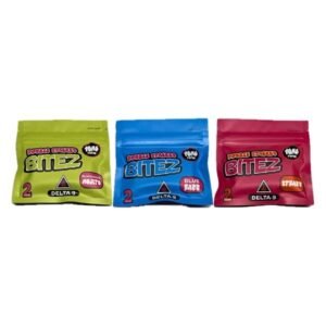 DOUBLE STACKED BITEZ DELTA -9 GUMMIES 2000MG/PK 2CT/PK 60PK/ BOX