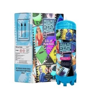 MIAMI MAGIC BY INFUSION PURE N2O 1364GM (2.2L) CYLINDER CHARGER 2CT/ BOX