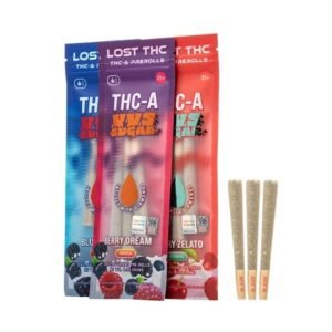 LOST THC THC-A VVS SUGAR DIAMOND INFUSED 3 X 1.65GM JOINTS 10CT/DISPLAY