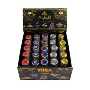 ALIEN THC-A DIAMOND INFUSED MINI BLACK EDITION PRE-ROLLED ASSORTED FLAVOUR JOINT (BLACK) 25CT/BOX