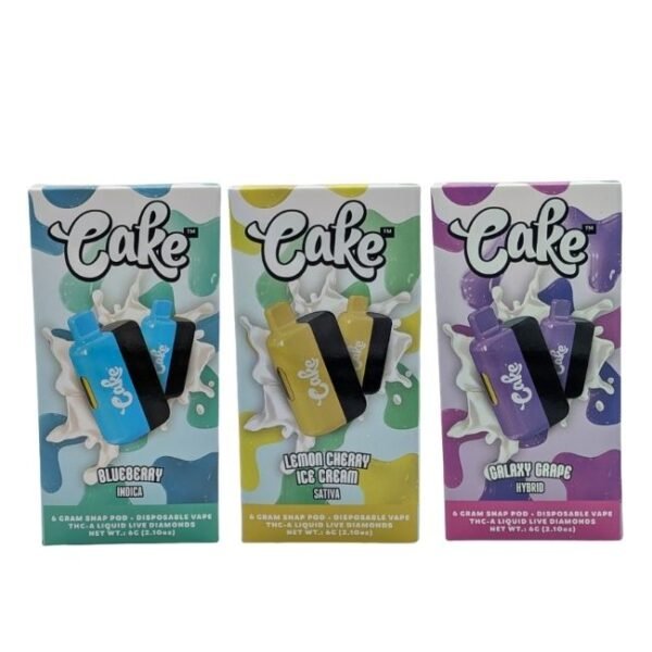 CAKE 6GM SNAP POD THC-A LIQUID LIVE DIAMONDS DISPOSABLE 5CT/BOX
