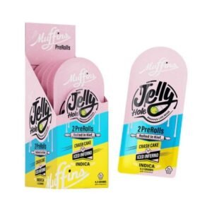 MUFFINS THC-A JELLY HOLE 2 X 2.1GM PRE ROLLS 10CT/DISPLAY