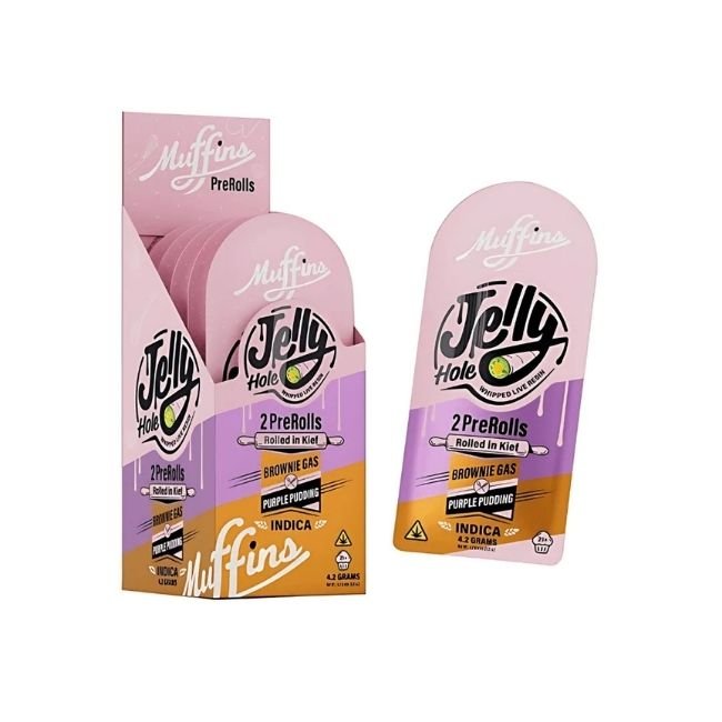 MUFFINS THC-P JELLY HOLE 2 X 2.1GM PRE ROLLS 10CT DISPLAY MUFFINS THC-P JELLY HOLE 2 X 2.1GM PRE ROLLS 10CT DISPLAY