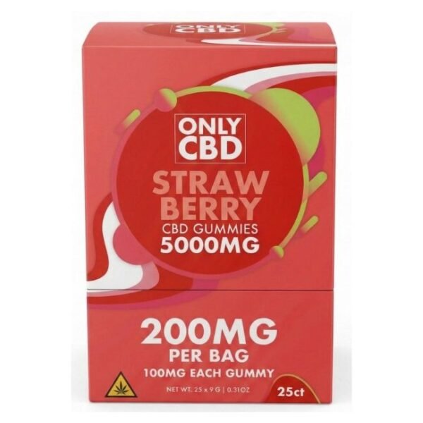 ONLYCBD CBD GUMMIES 100MG EACH 2CT PACK - 25PK DISPLAY