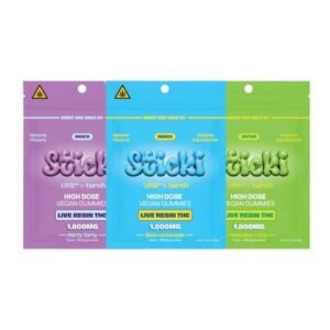 URB X TORCH STICKI LIVE RESIN THC 1000MG HIGH DOSE VEGAN GUMMIES 6CT DISPLAY