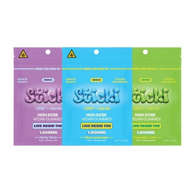 URB X TORCH STICKI LIVE RESIN THC 1000MG HIGH DOSE VEGAN GUMMIES 6CT DISPLAY URB X TORCH STICKI LIVE RESIN THC 1000MG HIGH DOSE VEGAN GUMMIES 6CT DISPLAY
