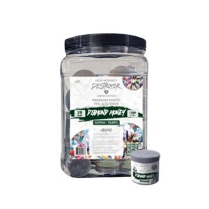 DESTROYER DIAMOND EDITION PREMIUM EXOTIC THC-A FLOWER 1GM JAR 28CT DISPLAY